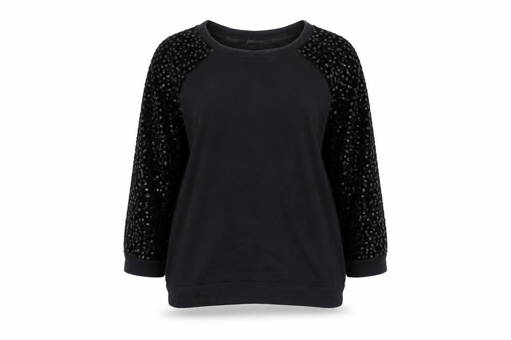 Womens UK Size S French Connection Black Pullover Sweatshirt