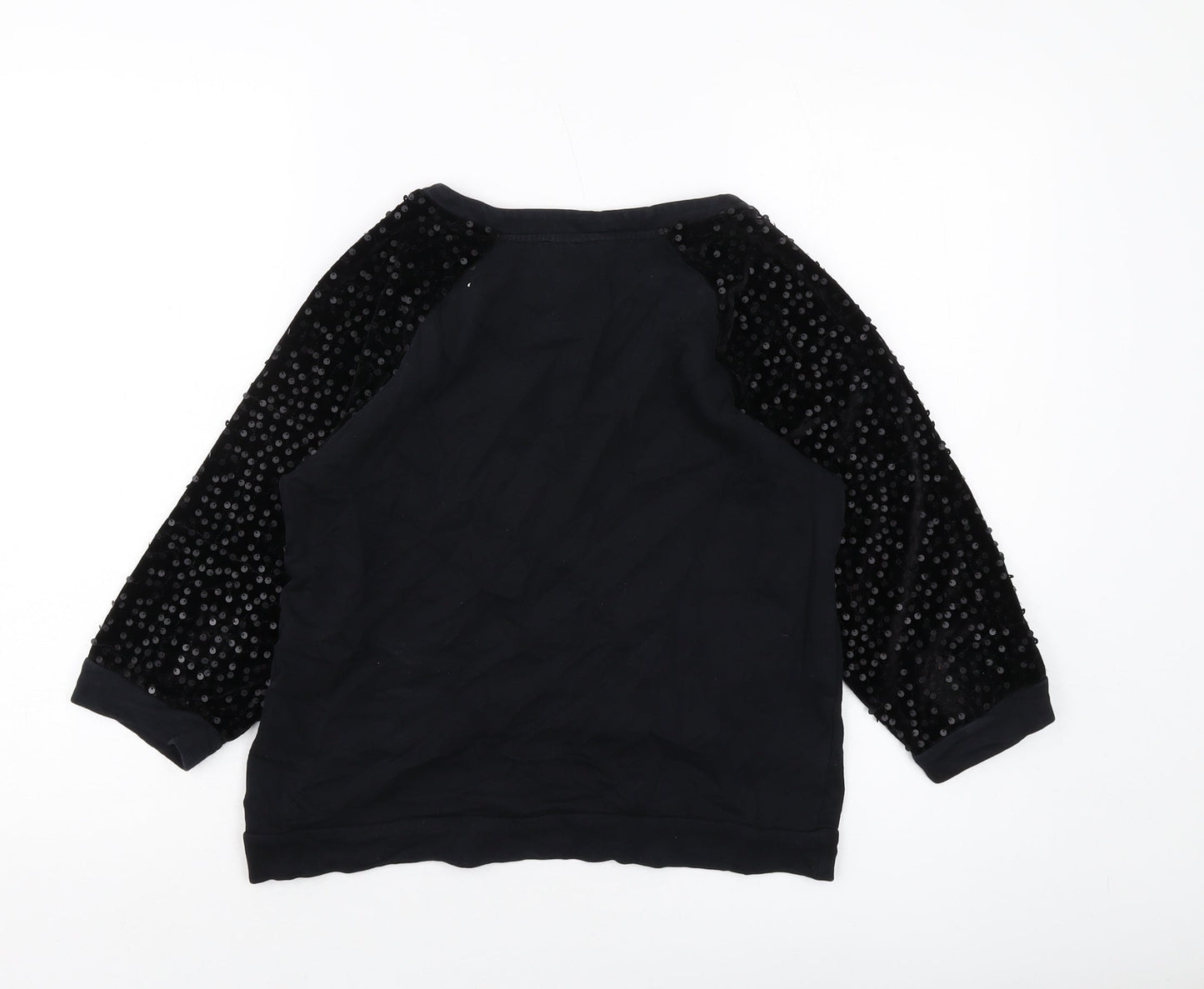 Womens UK Size S French Connection Black Pullover Sweatshirt