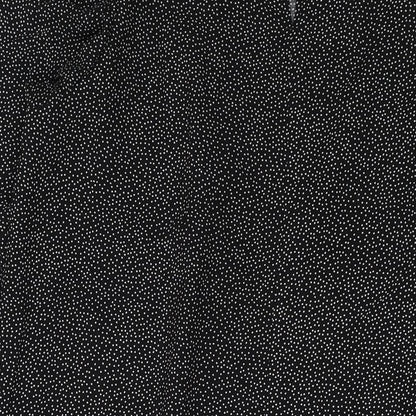 H&M Womens Black Polka Dot Polyester A-Line Size L Round Neck Button