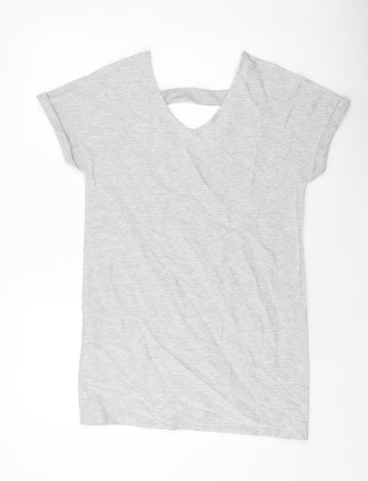 Womens UK Size 10 NEXT Grey Basic Blouse