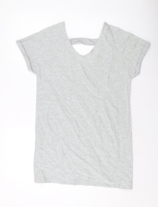 Womens UK Size 10 NEXT Grey Basic Blouse