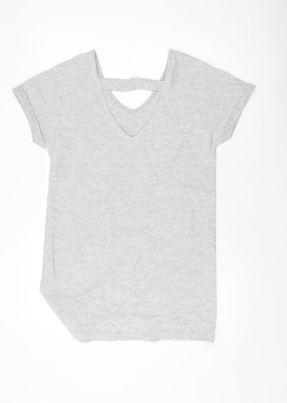 Womens UK Size 10 NEXT Grey Basic Blouse