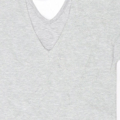 Womens UK Size 10 NEXT Grey Basic Blouse