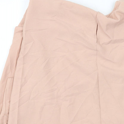 ASOS Womens Pink Polyester Basic Tank Size 18 Round Neck