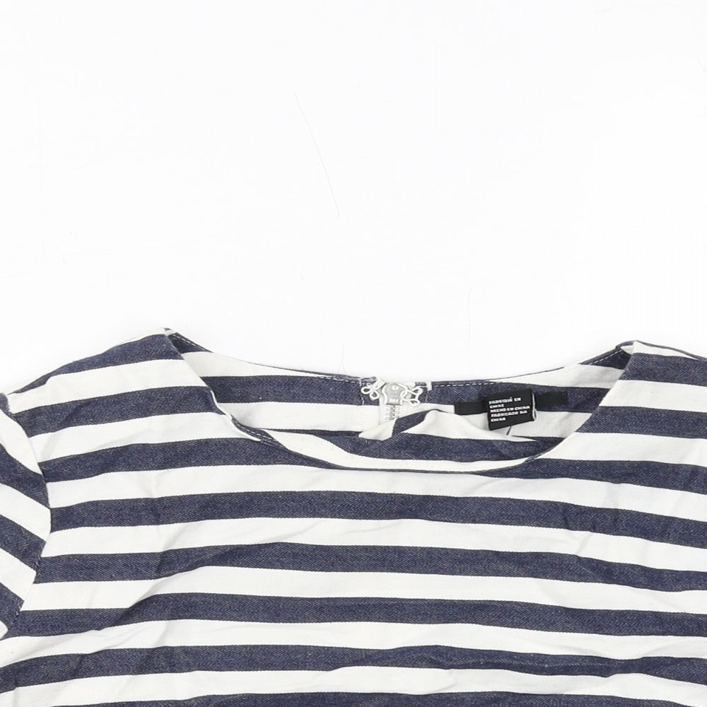 Womens UK Size S FOREVER 21 Blue Basic Blouse