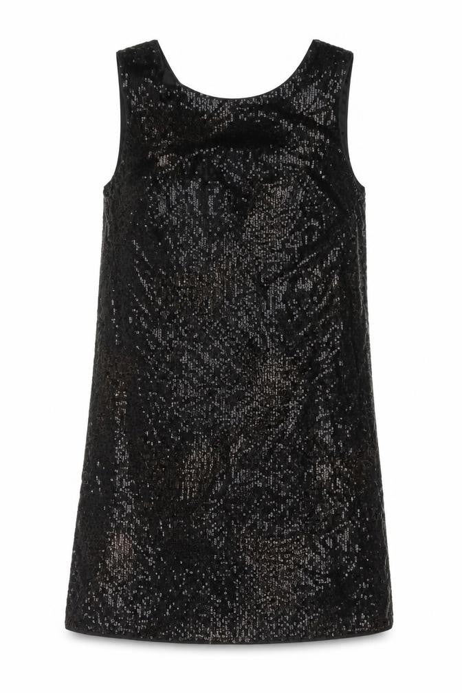 NEXT Womens Black Polyester Tank Dress Size 12 Round Neck Zip
