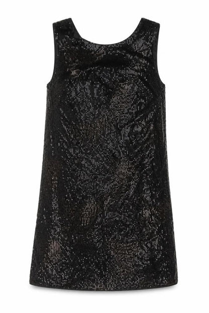 NEXT Womens Black Polyester Tank Dress Size 12 Round Neck Zip
