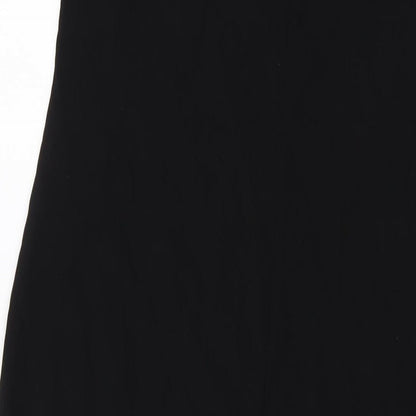 H&M Womens Black Polyester Tank Dress Size M V-Neck Pullover