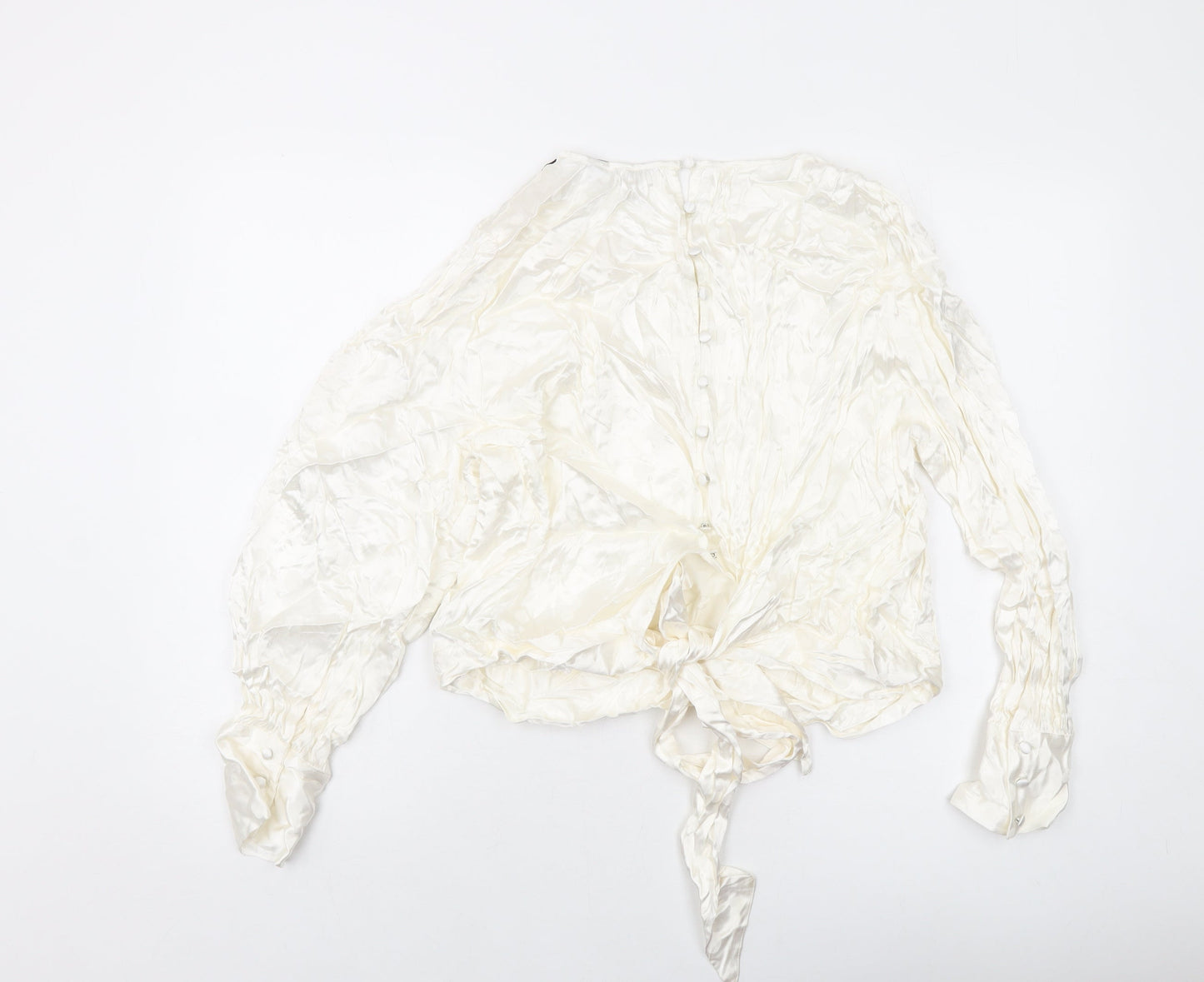 Womens UK Size 22 Marks and Spencer Ivory Basic Blouse