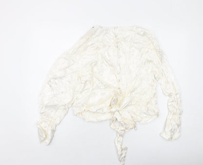 Womens UK Size 22 Marks and Spencer Ivory Basic Blouse
