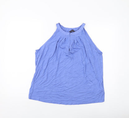 Womens UK Size 14 Marks and Spencer Blue Basic Tank