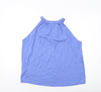 Womens UK Size 14 Marks and Spencer Blue Basic Tank