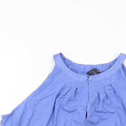 Womens UK Size 14 Marks and Spencer Blue Basic Tank
