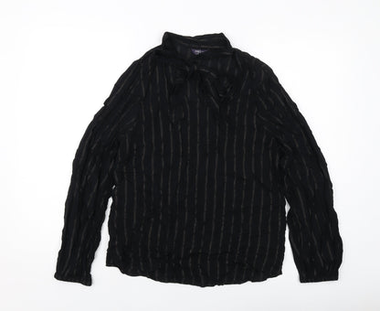 Womens UK Size 8 Marks and Spencer Black Basic Blouse