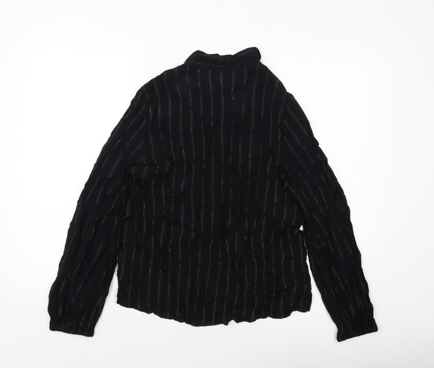 Womens UK Size 8 Marks and Spencer Black Basic Blouse
