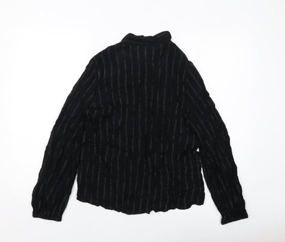 Womens UK Size 8 Marks and Spencer Black Basic Blouse