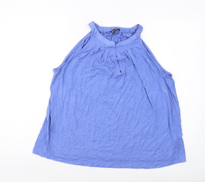 Womens UK Size 18 Marks and Spencer Blue Basic Tank