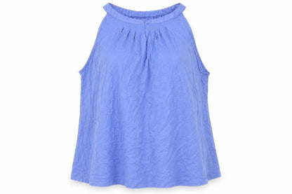 Marks & Spencer Womens Blue Viscose Basic Tank Size 18 Round Neck