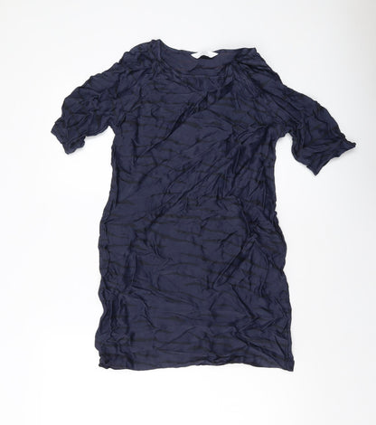 Womens UK Size 6 YAYA Black Tunic Blouse