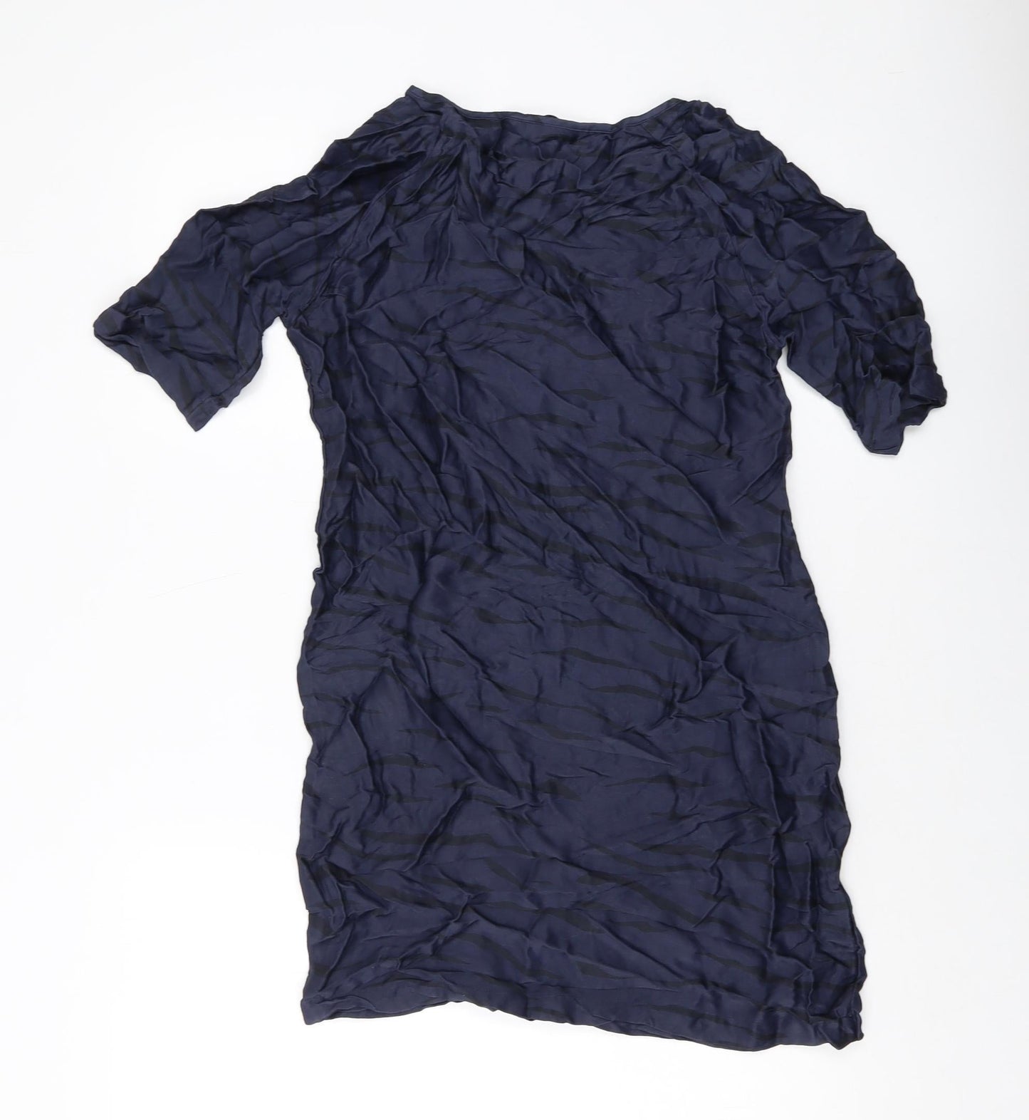 Womens UK Size 6 YAYA Black Tunic Blouse