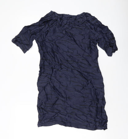 Womens UK Size 6 YAYA Black Tunic Blouse