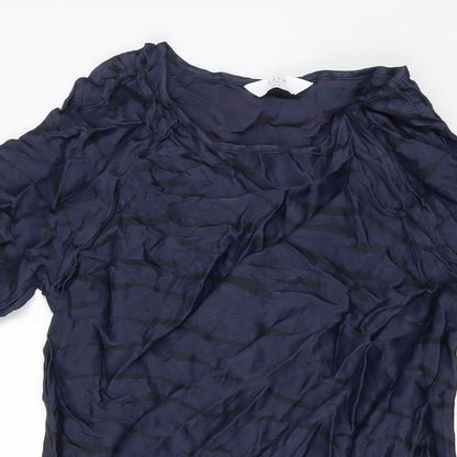 Womens UK Size 6 YAYA Black Tunic Blouse