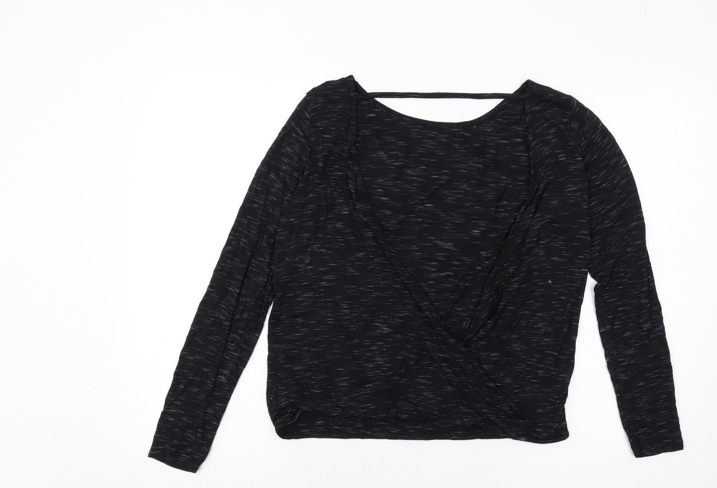 Womens UK Size 14 Missguided Black Basic Blouse