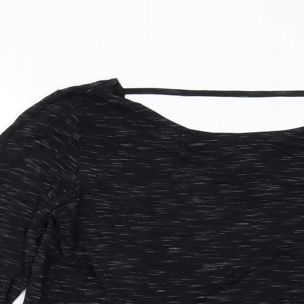 Womens UK Size 14 Missguided Black Basic Blouse