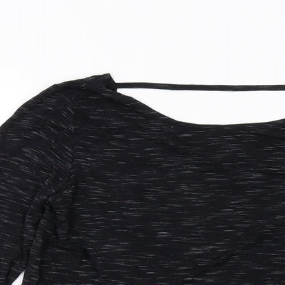 Womens UK Size 14 Missguided Black Basic Blouse