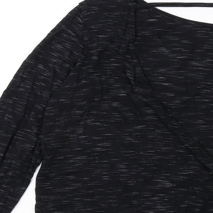 Womens UK Size 14 Missguided Black Basic Blouse
