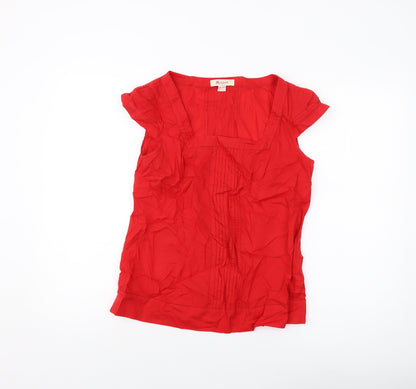 Womens UK Size 12 Monsoon Red Basic T-Shirt