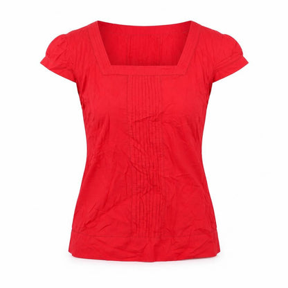 Womens UK Size 12 Monsoon Red Basic T-Shirt
