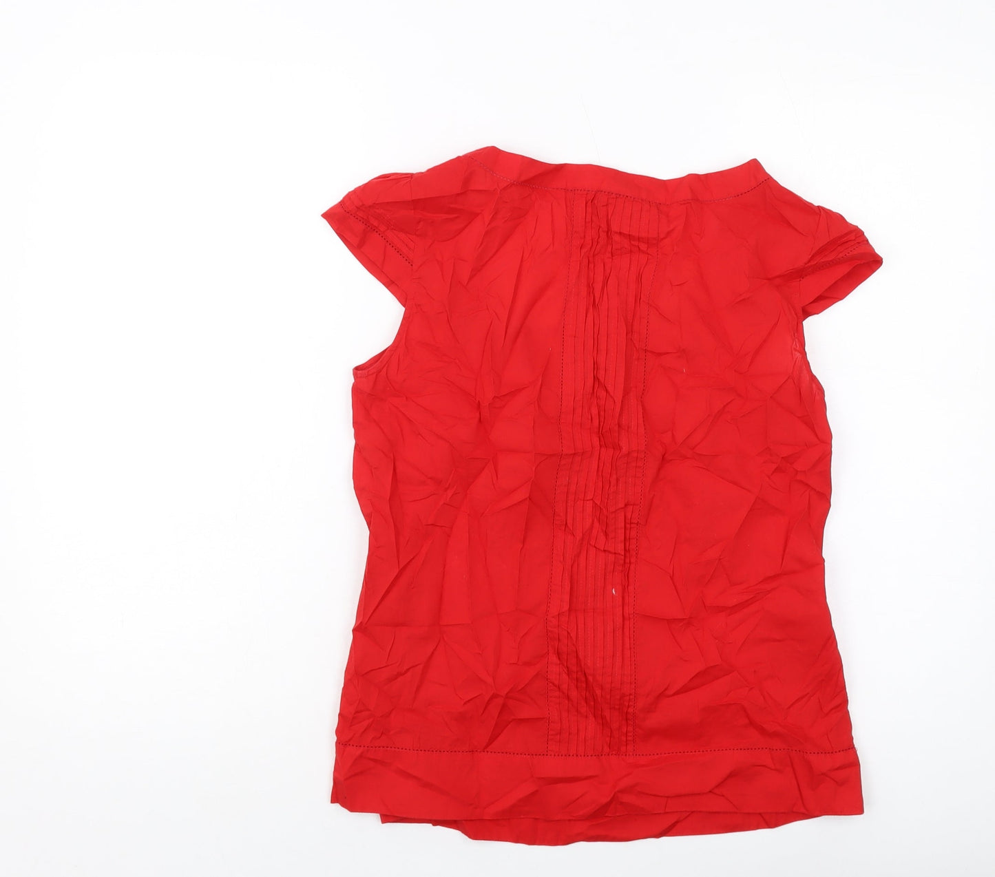 Womens UK Size 12 Monsoon Red Basic T-Shirt