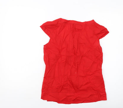 Womens UK Size 12 Monsoon Red Basic T-Shirt