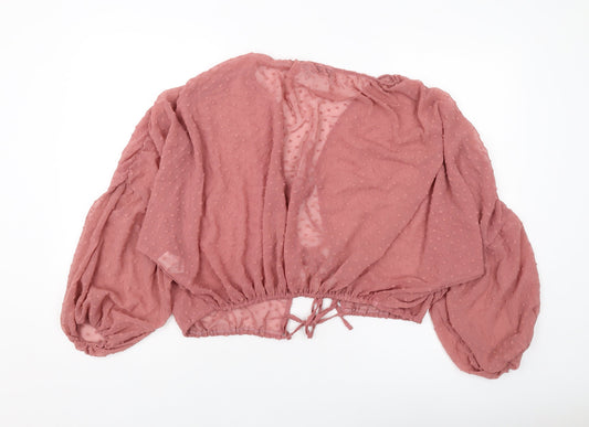 Womens UK Size 6 ASOS Pink Basic Blouse