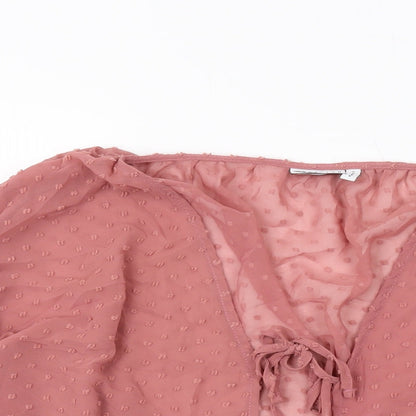 Womens UK Size 6 ASOS Pink Basic Blouse