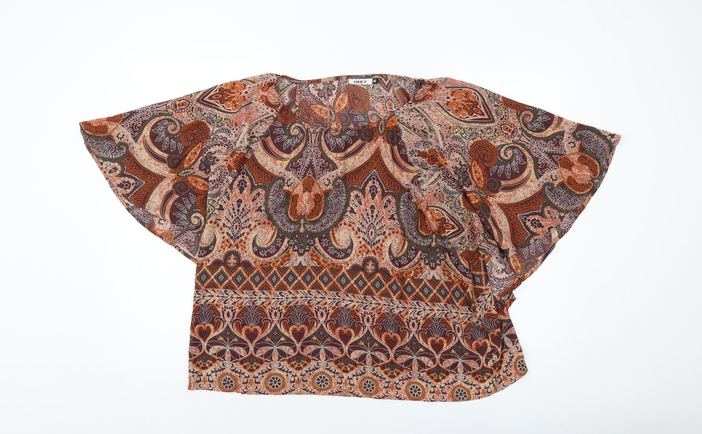 Womens UK Size 12 Only Brown Basic Blouse
