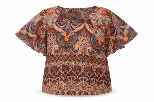 Womens UK Size 12 Only Brown Basic Blouse