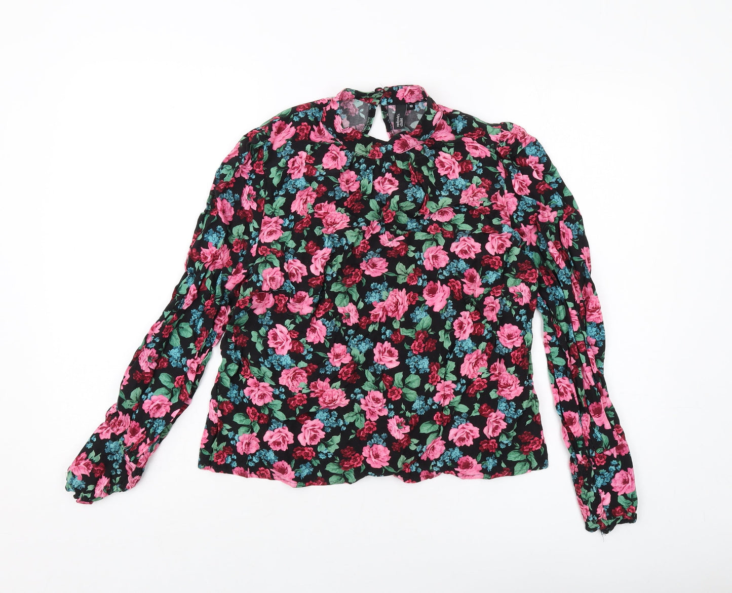 Womens UK Size 10 Nobody's Child Multicoloured Basic Blouse