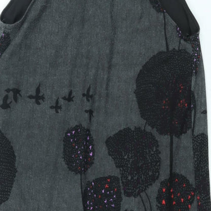 Womens UK Size 12 New Look Grey Camisole Blouse