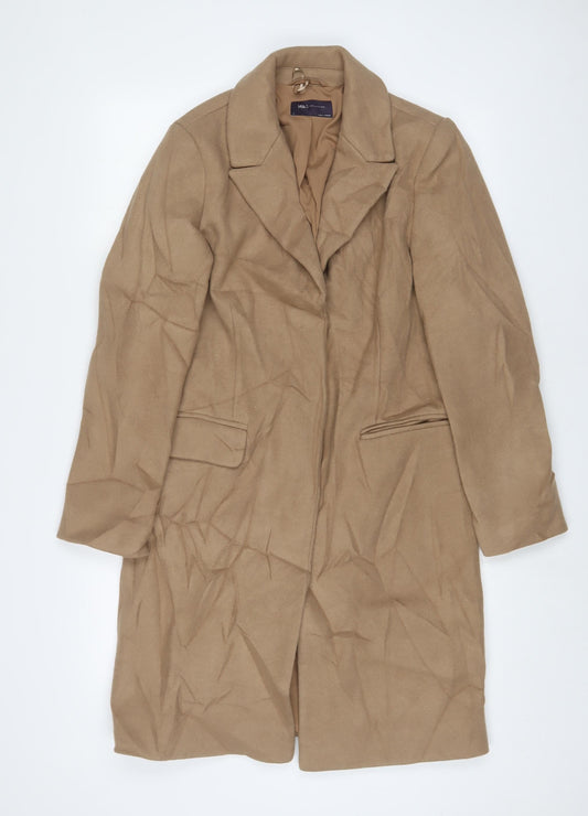 Womens UK Size 8 Marks and Spencer Beige Overcoat