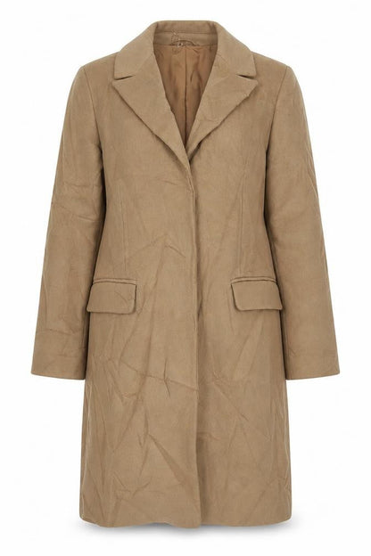 Womens UK Size 8 Marks and Spencer Beige Overcoat