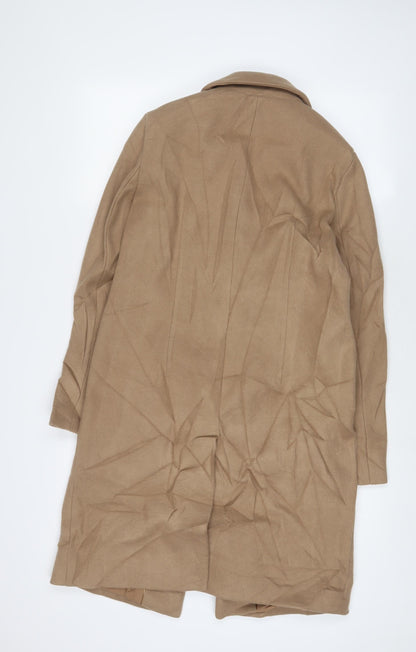 Womens UK Size 8 Marks and Spencer Beige Overcoat