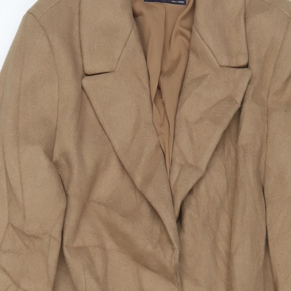 Womens UK Size 8 Marks and Spencer Beige Overcoat