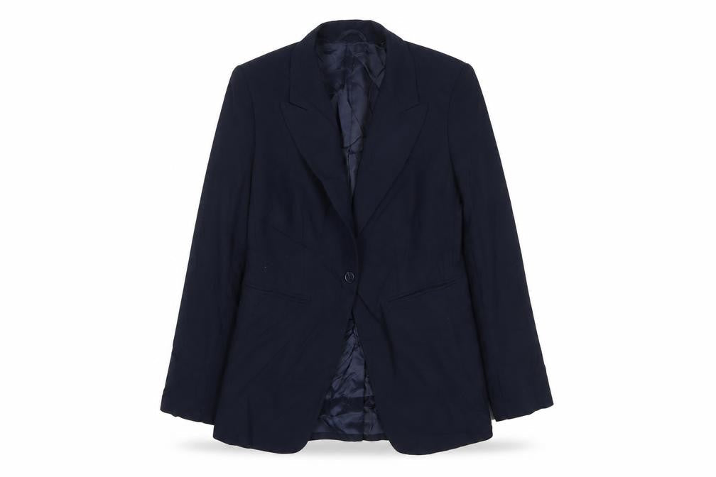 Marks & Spencer Womens Blue Jacket Blazer Size 8 Button
