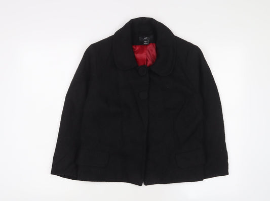 Womens UK Size 14 H&M Black Jacket
