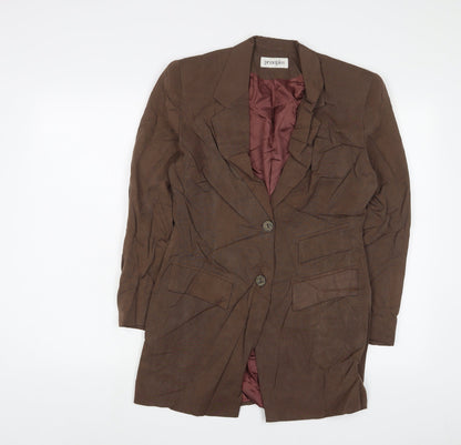 Principles Womens Brown Jacket Blazer Size 10 Button