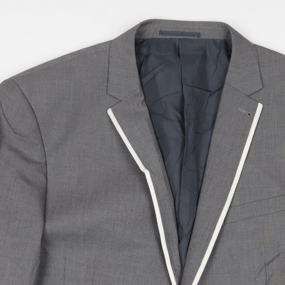 Mens UK Size 44 NEXT Regular Grey Suit Jacket
