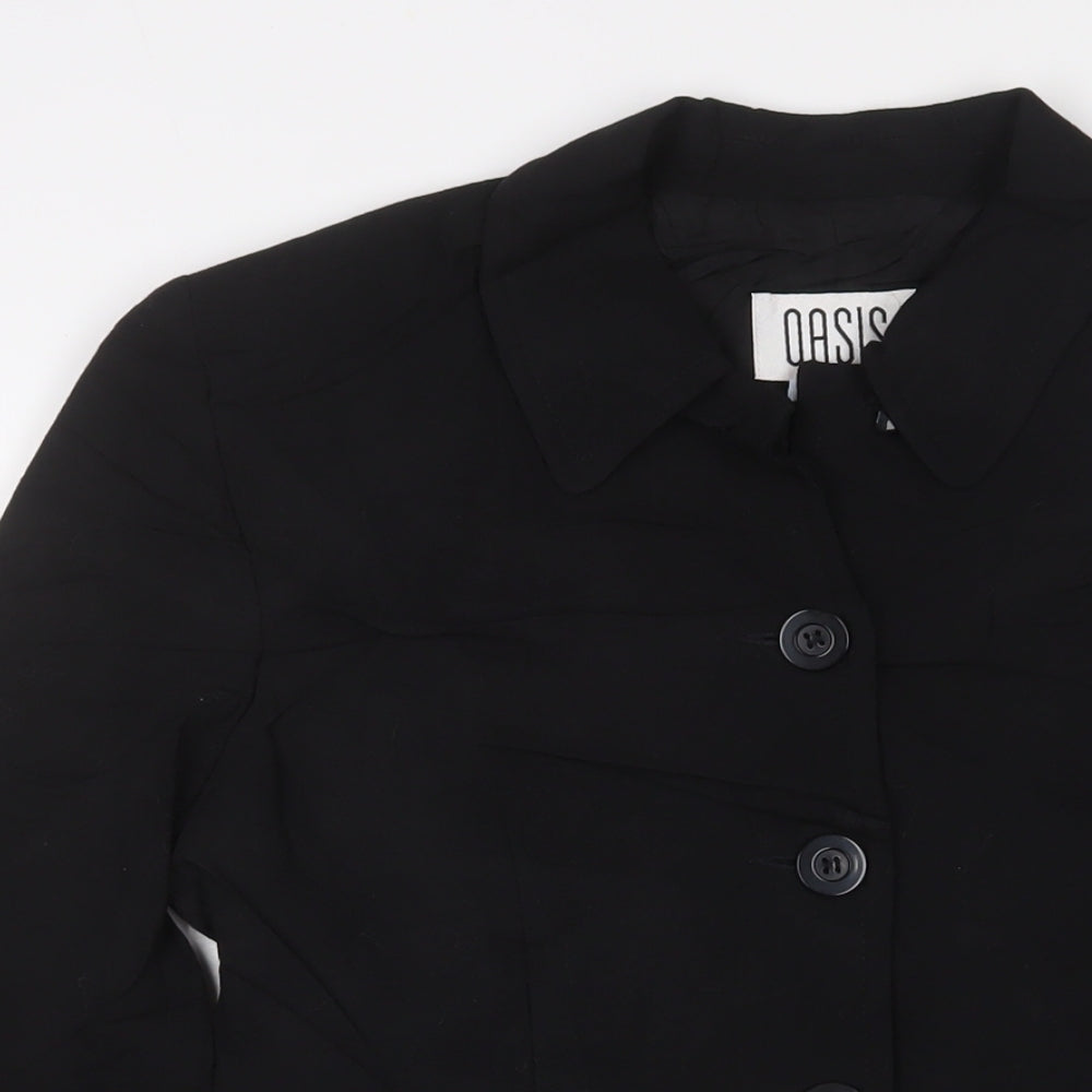 Womens UK Size 10 Oasis Black Jacket