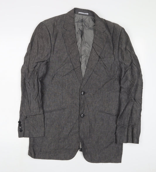 Mens UK Size 38 Blazer Regular Grey Suit Jacket